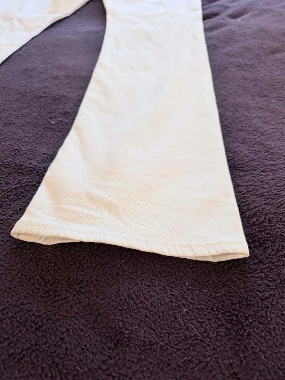 True Religion Relaxed Straight White Jeans